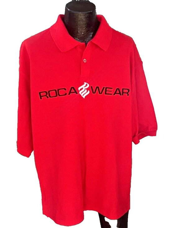 Rocawear Other - Vintage Rocawear Mens XL Red Embroidered Short Sleeve Polo Shirt Y2K